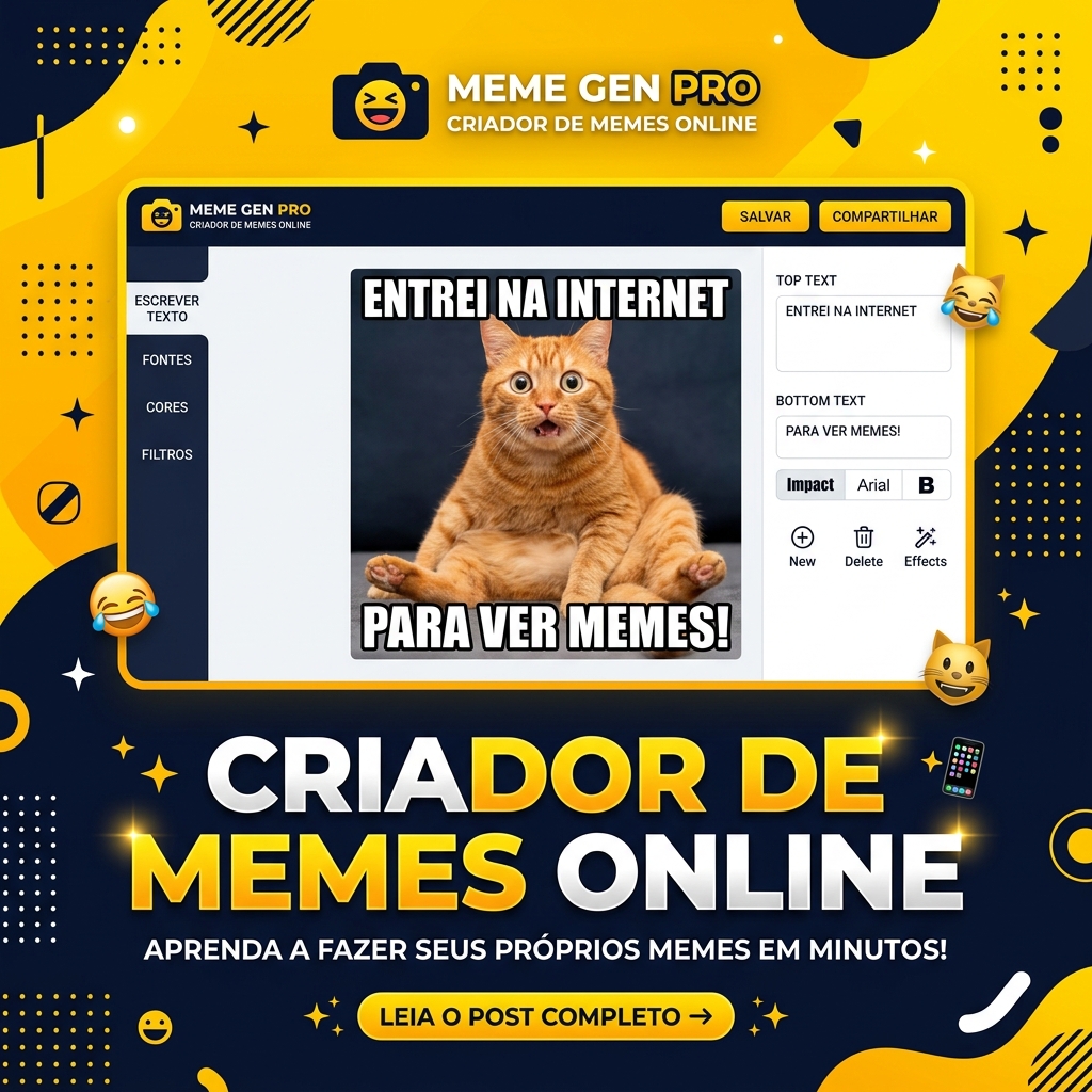 Criador de memes online grátis — rápido e fácil